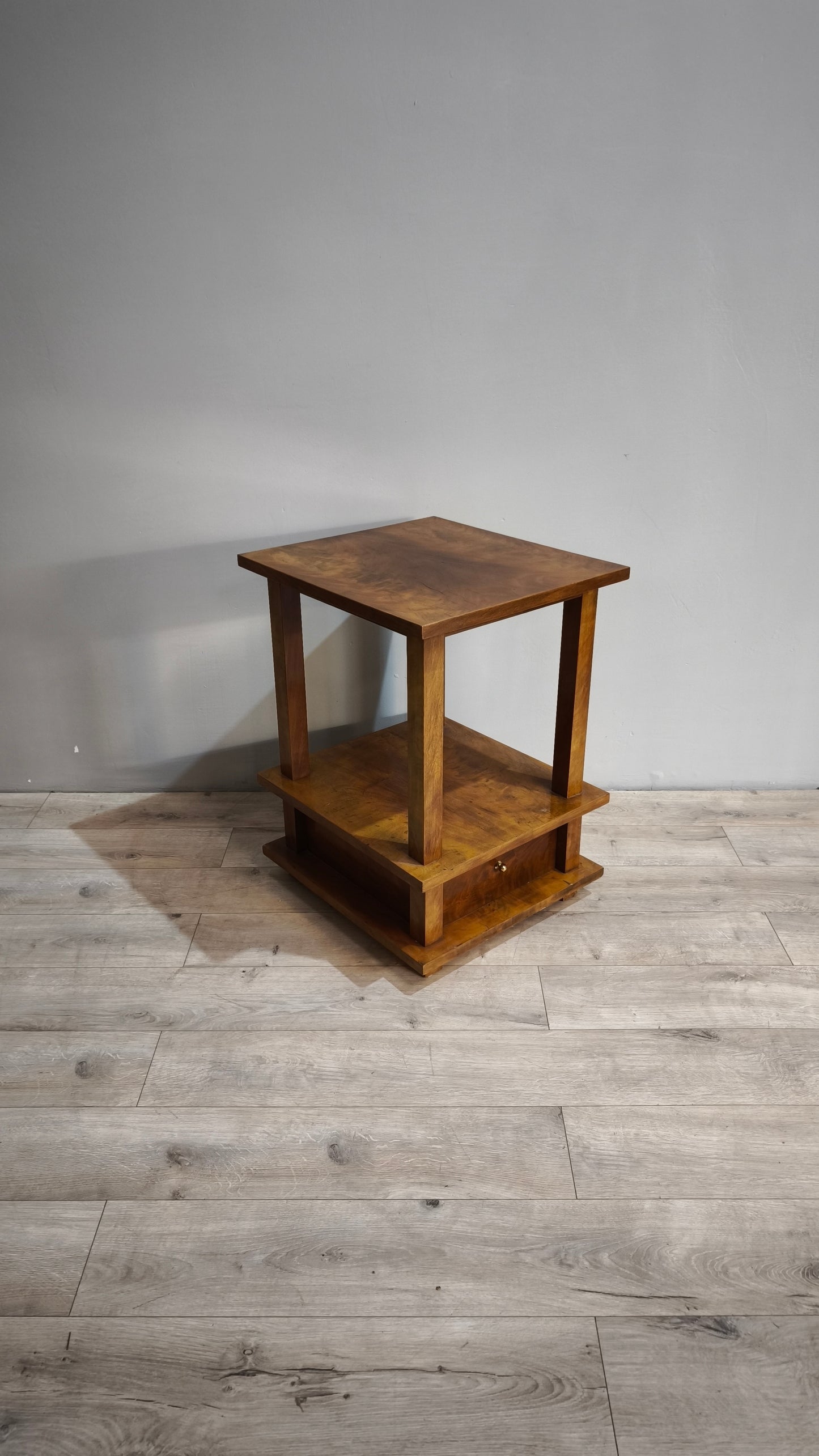 87095 Mobile libreria quadrato in radica art dècò