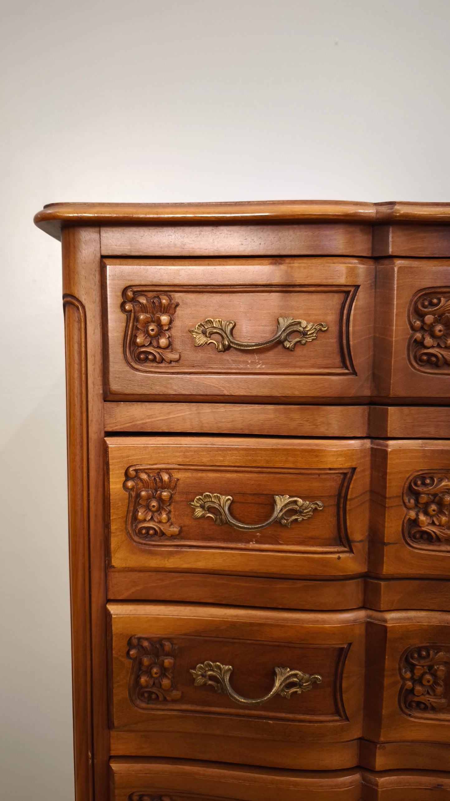 87212 Settimino da camera in legno con piedi a sciabola