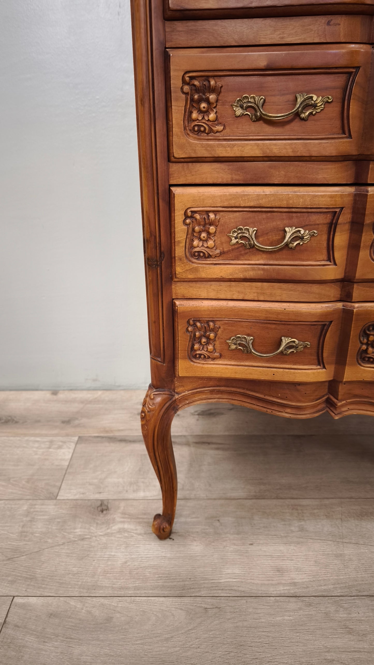 87212 Settimino da camera in legno con piedi a sciabola