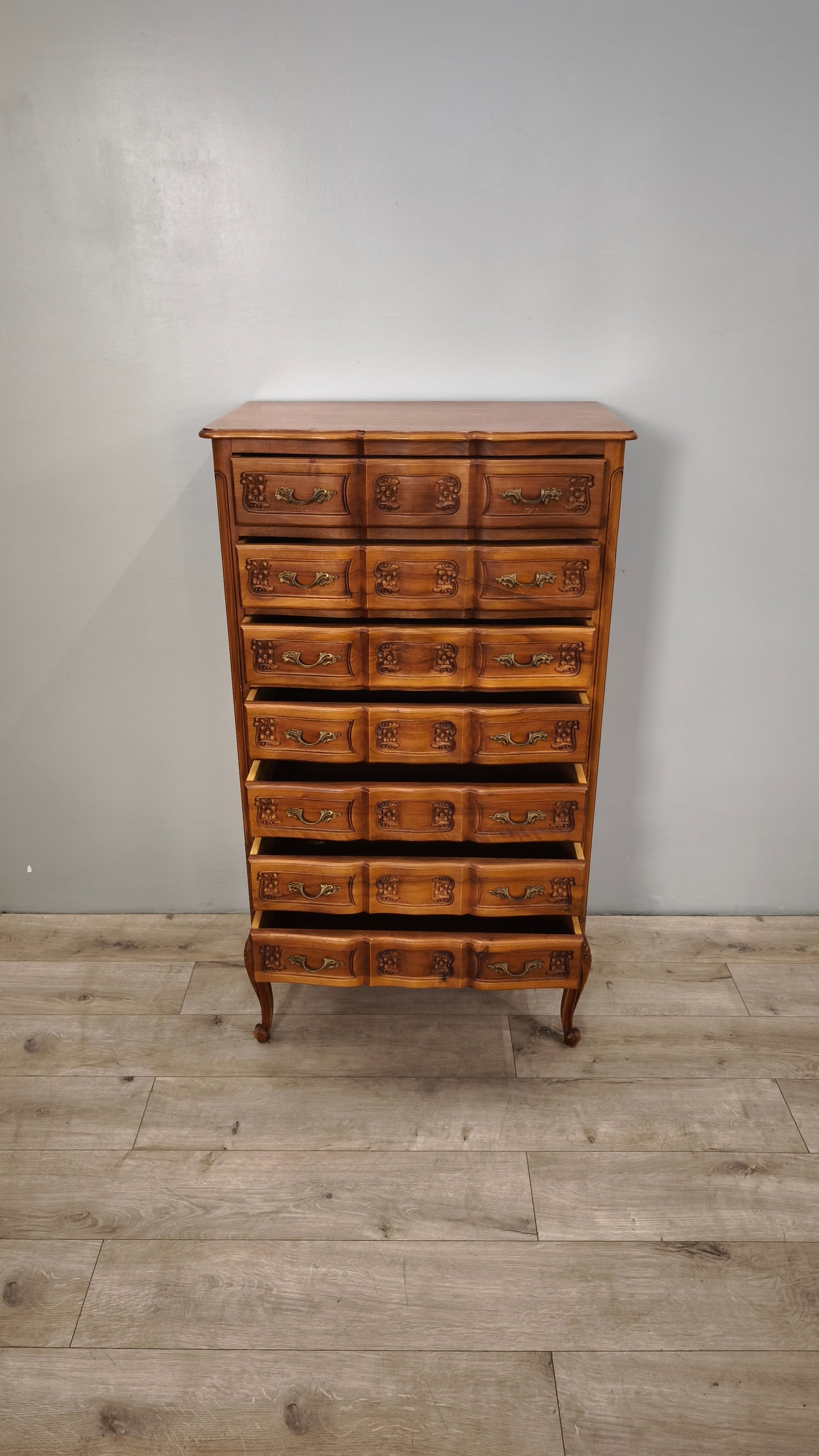 87212 Settimino da camera in legno con piedi a sciabola