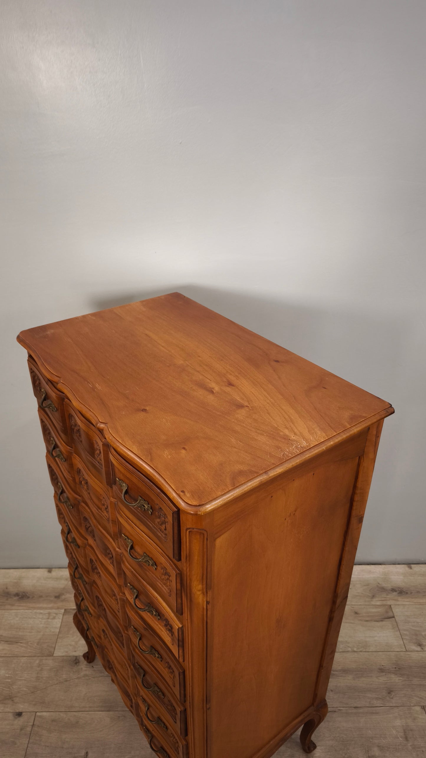 87212 Settimino da camera in legno con piedi a sciabola