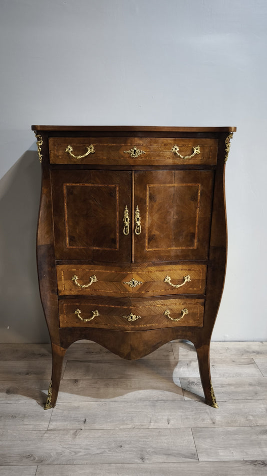 87267  Mobile secretaire intarsiato stile Luigi XV