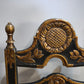 87417 Sedia in legno intagliato con seduta imbottita
