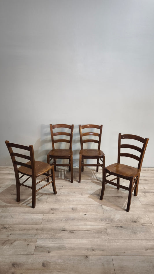 87437 Set n 4 sedie in legno