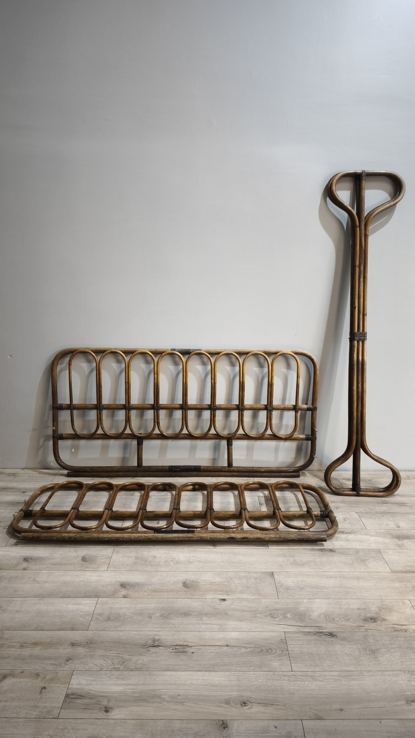 87441 Giroletto matrimoniale in bambù anni '60