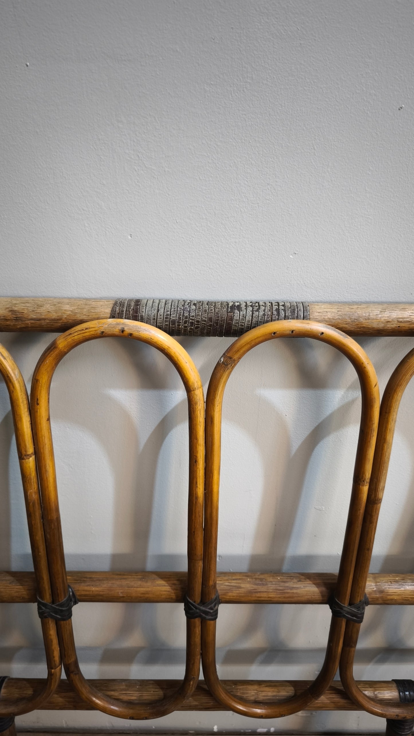 87441 Giroletto matrimoniale in bambù anni '60