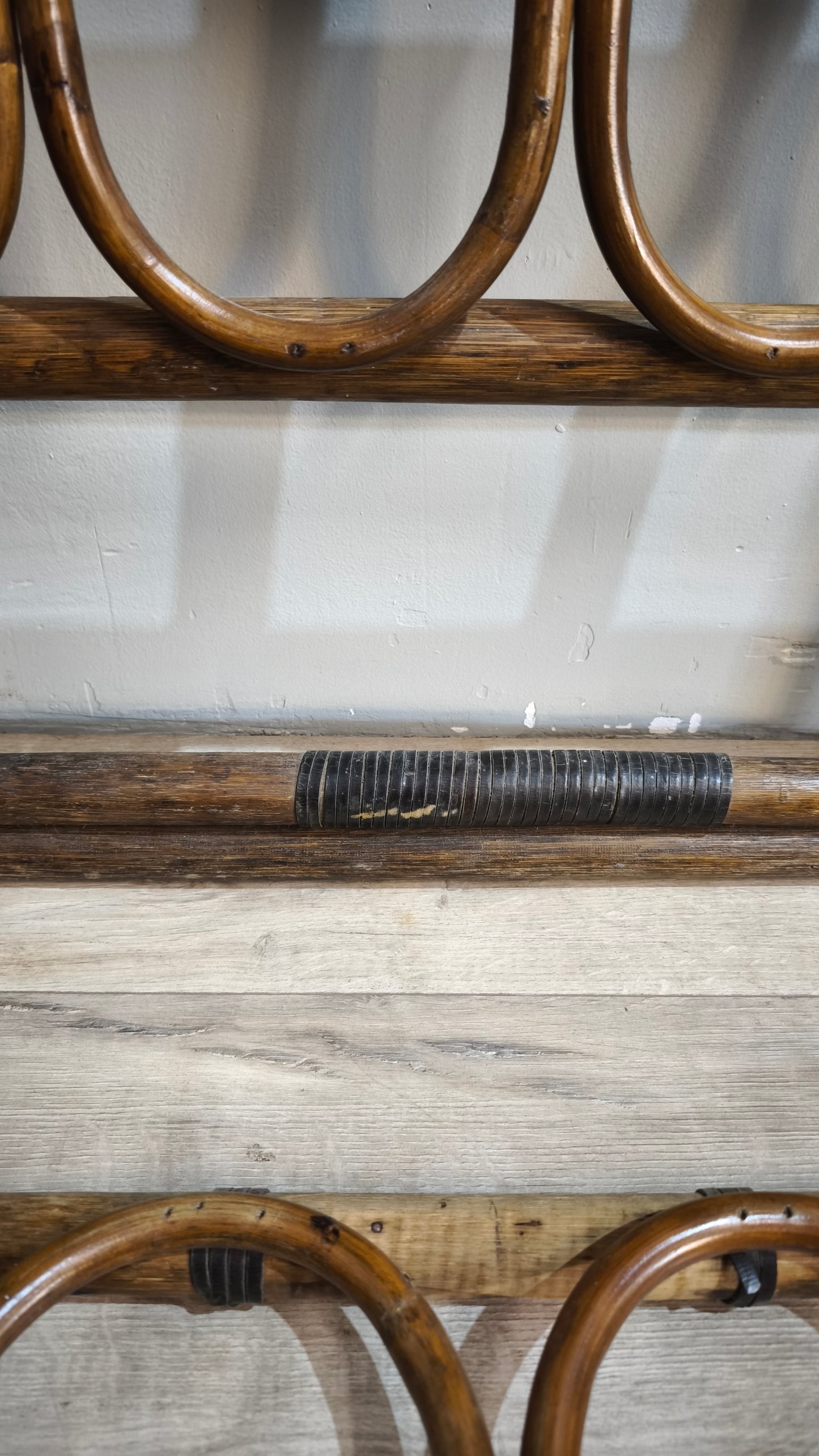 87441 Giroletto matrimoniale in bambù anni '60