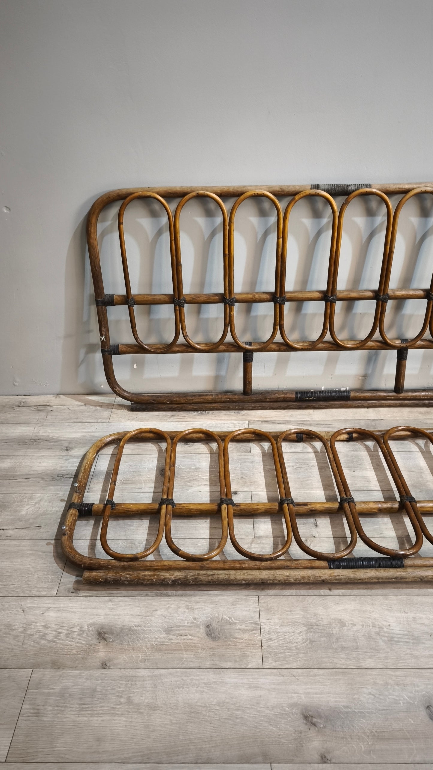 87441 Giroletto matrimoniale in bambù anni '60