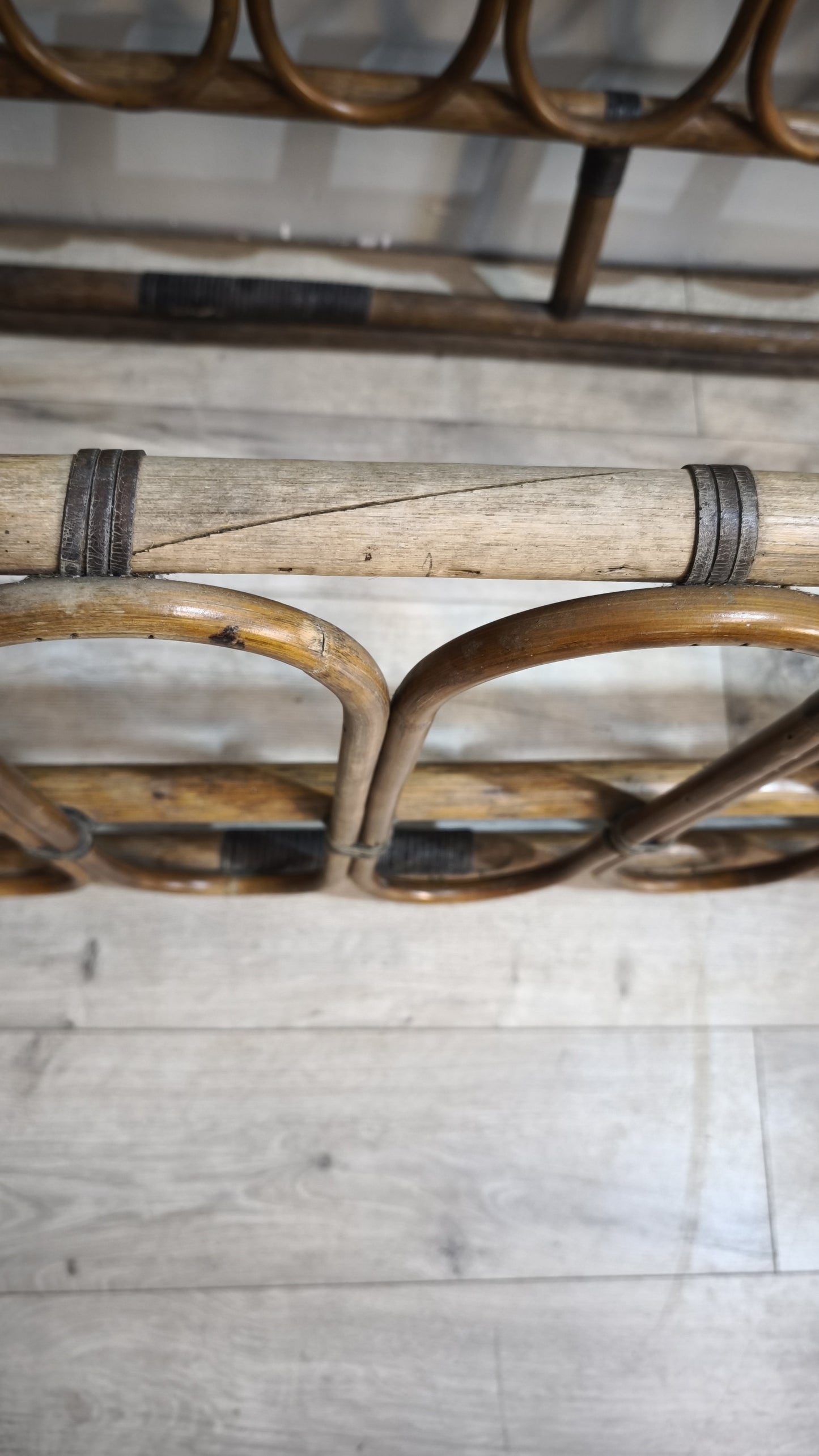 87441 Giroletto matrimoniale in bambù anni '60