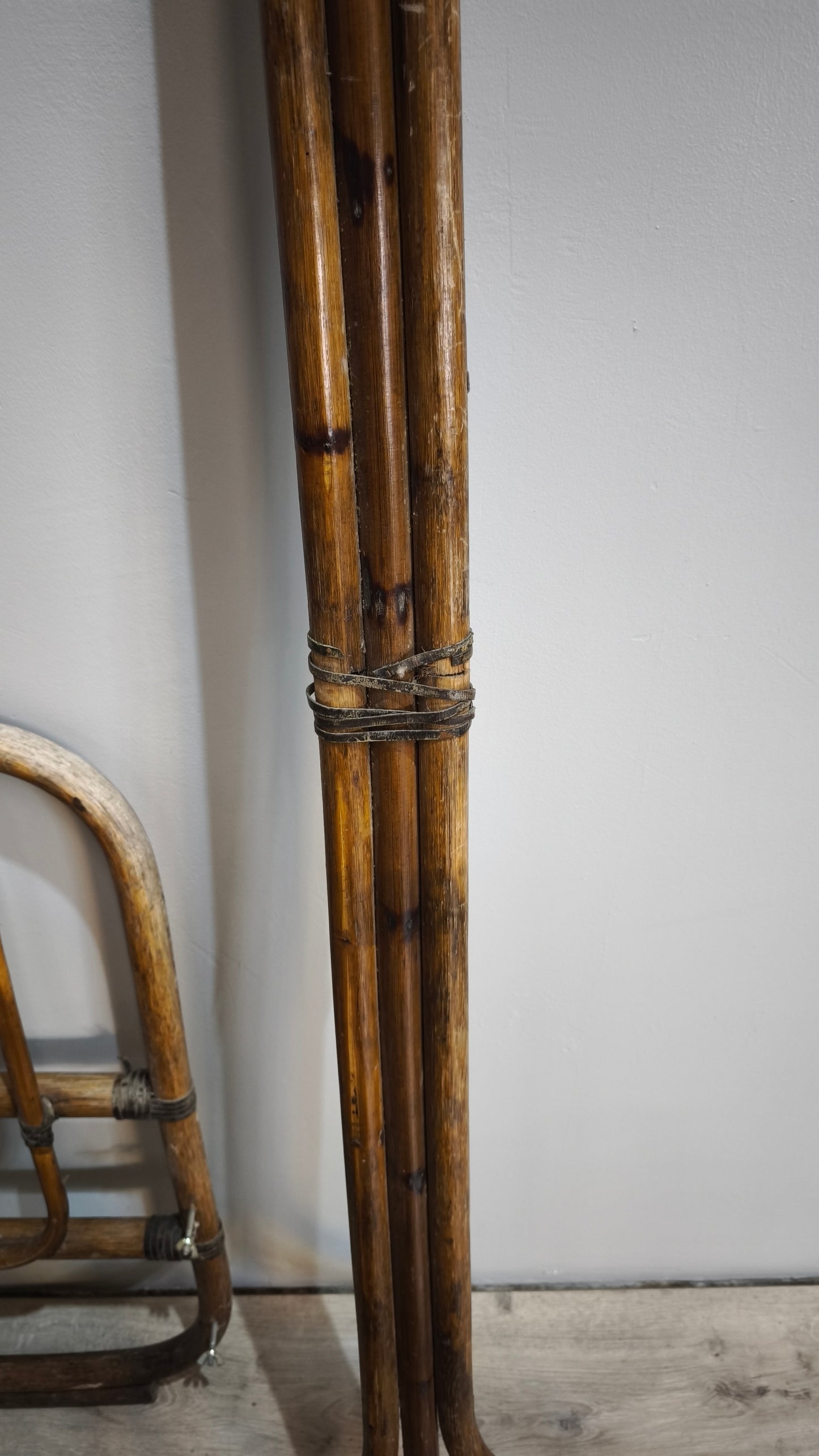 87441 Giroletto matrimoniale in bambù anni '60