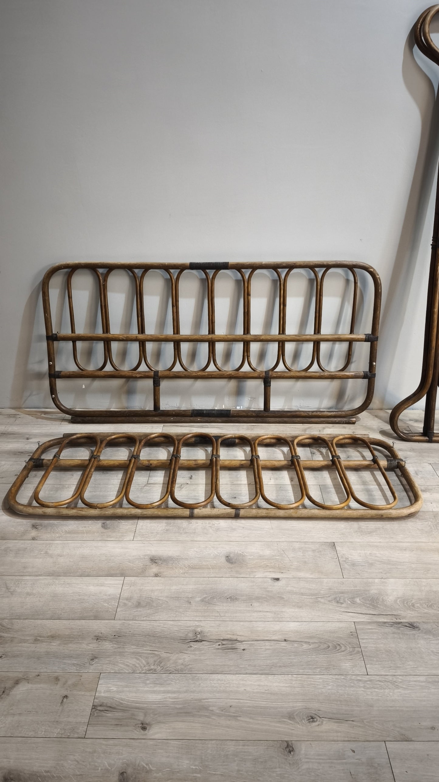 87441 Giroletto matrimoniale in bambù anni '60