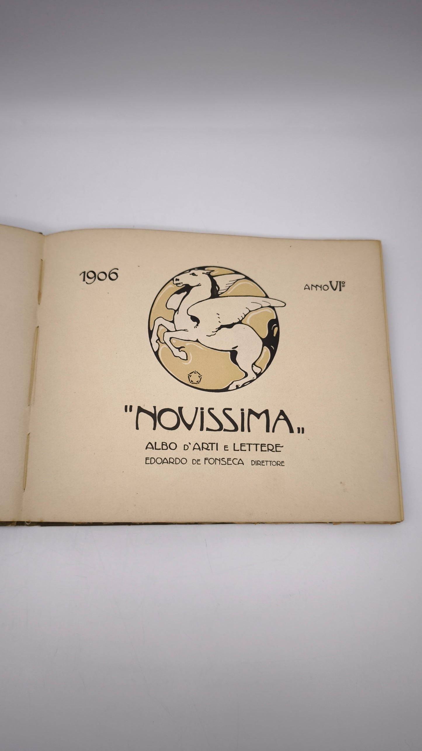 86835 Libro Novissima, Albo d'arti e Lettere, Edoardo De Fonseca Editore, 1906