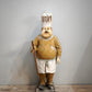 87741 Statua vintage 'Fat Chef' in vetroresina