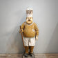 87741 Statua vintage 'Fat Chef' in vetroresina