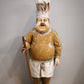 87741 Statua vintage 'Fat Chef' in vetroresina