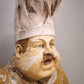 87741 Statua vintage 'Fat Chef' in vetroresina