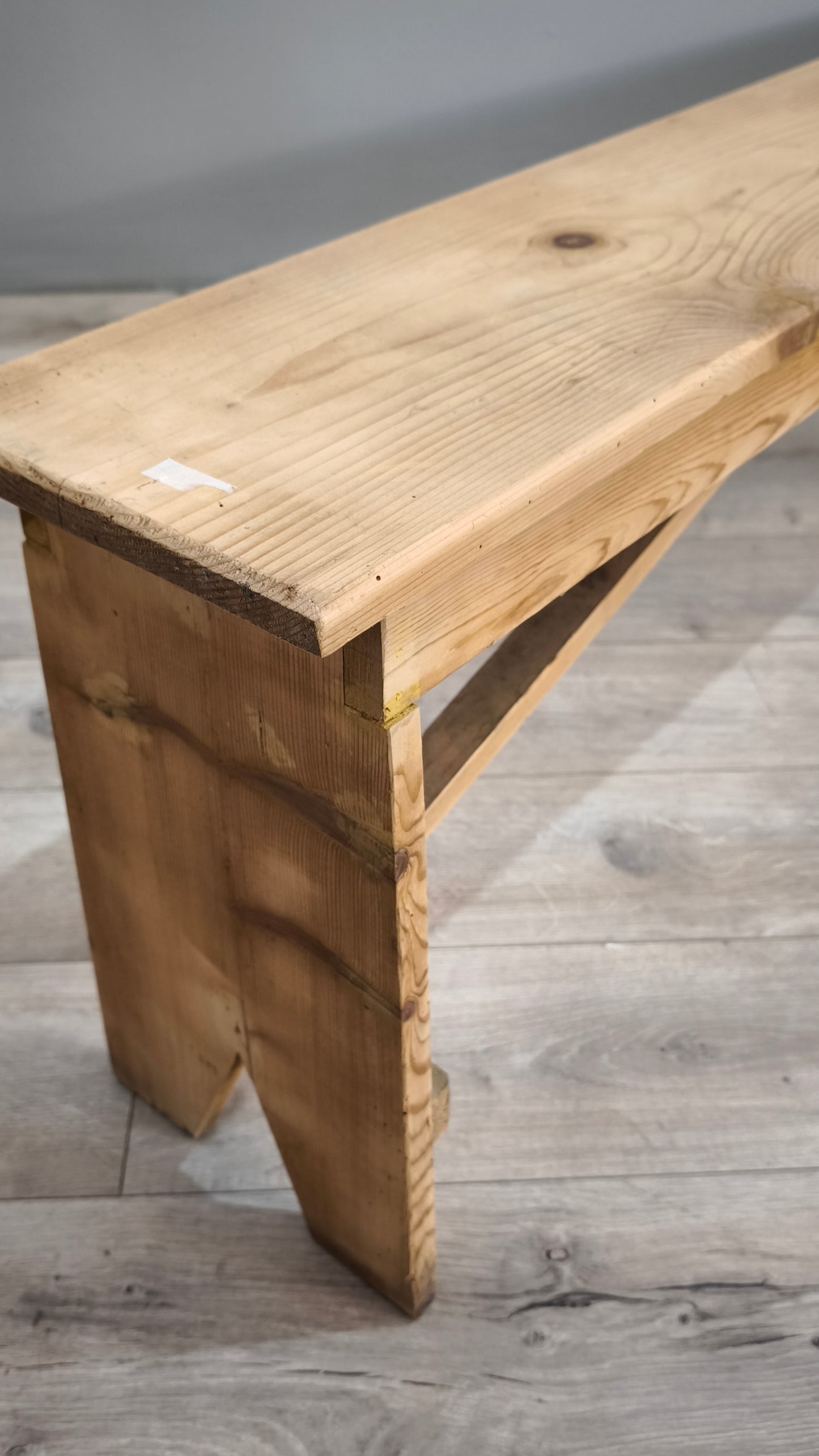 87742 Panca in legno grezzo