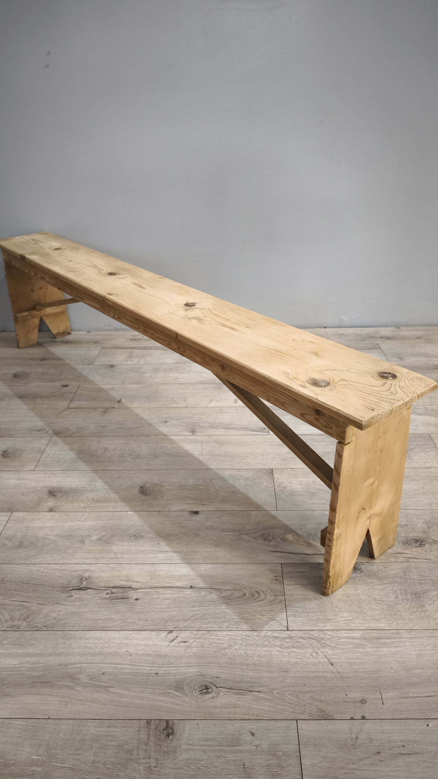 87742 Panca in legno grezzo