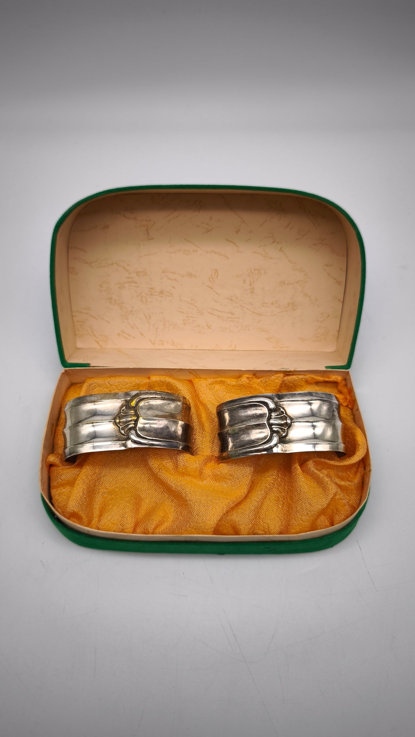 87664 Set n 2 porta tovaglioli in metallo con scatola