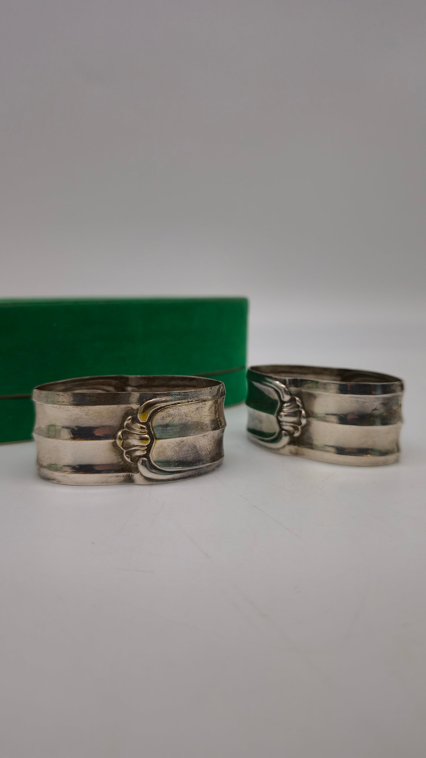 87664 Set n 2 porta tovaglioli in metallo con scatola