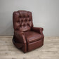 87834 Poltrona reclinabile in pelle bordeaux