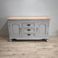 87936 Servante in legno dipinta grigio tortora