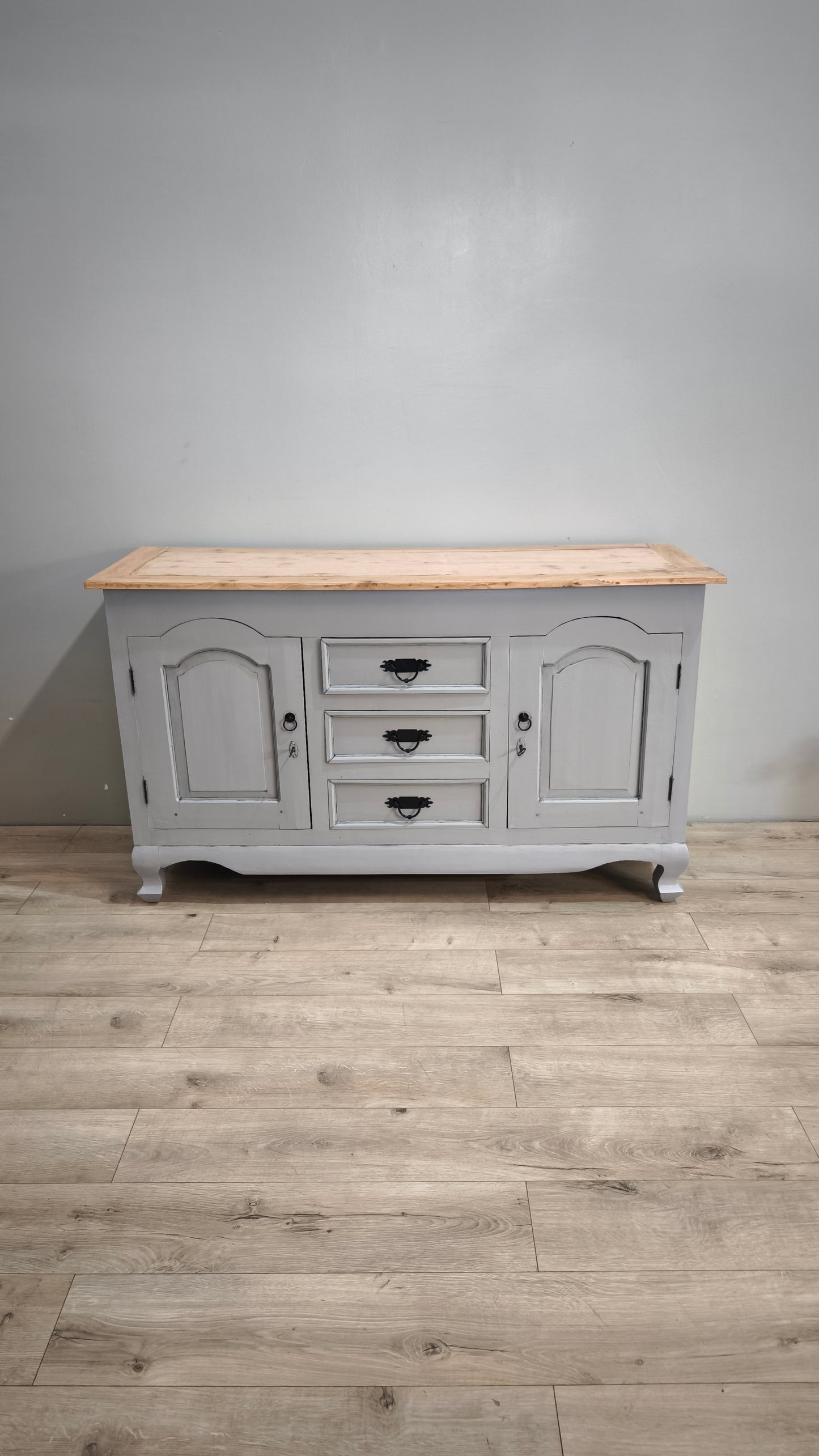 87936 Servante in legno dipinta grigio tortora