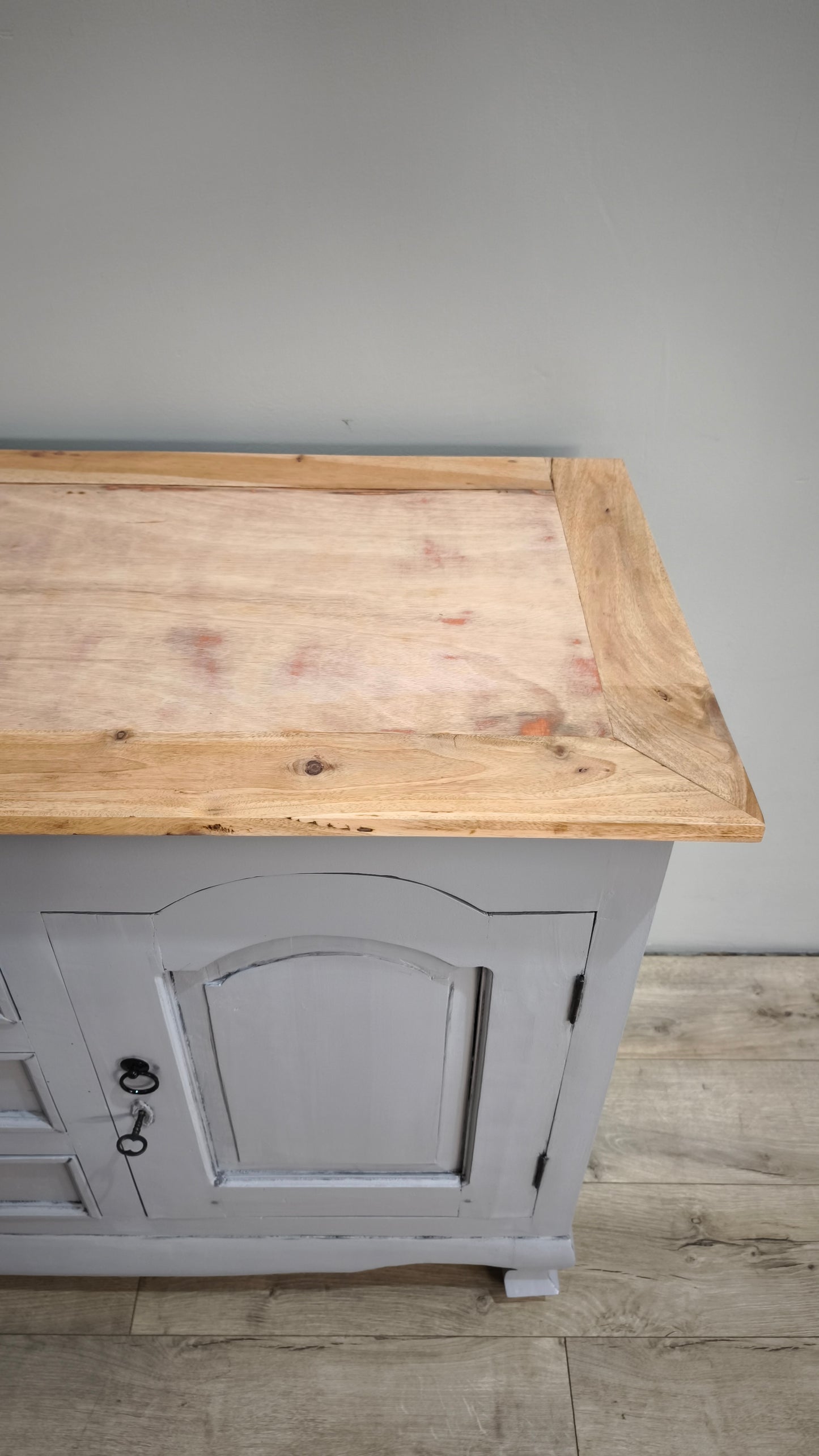 87936 Servante in legno dipinta grigio tortora