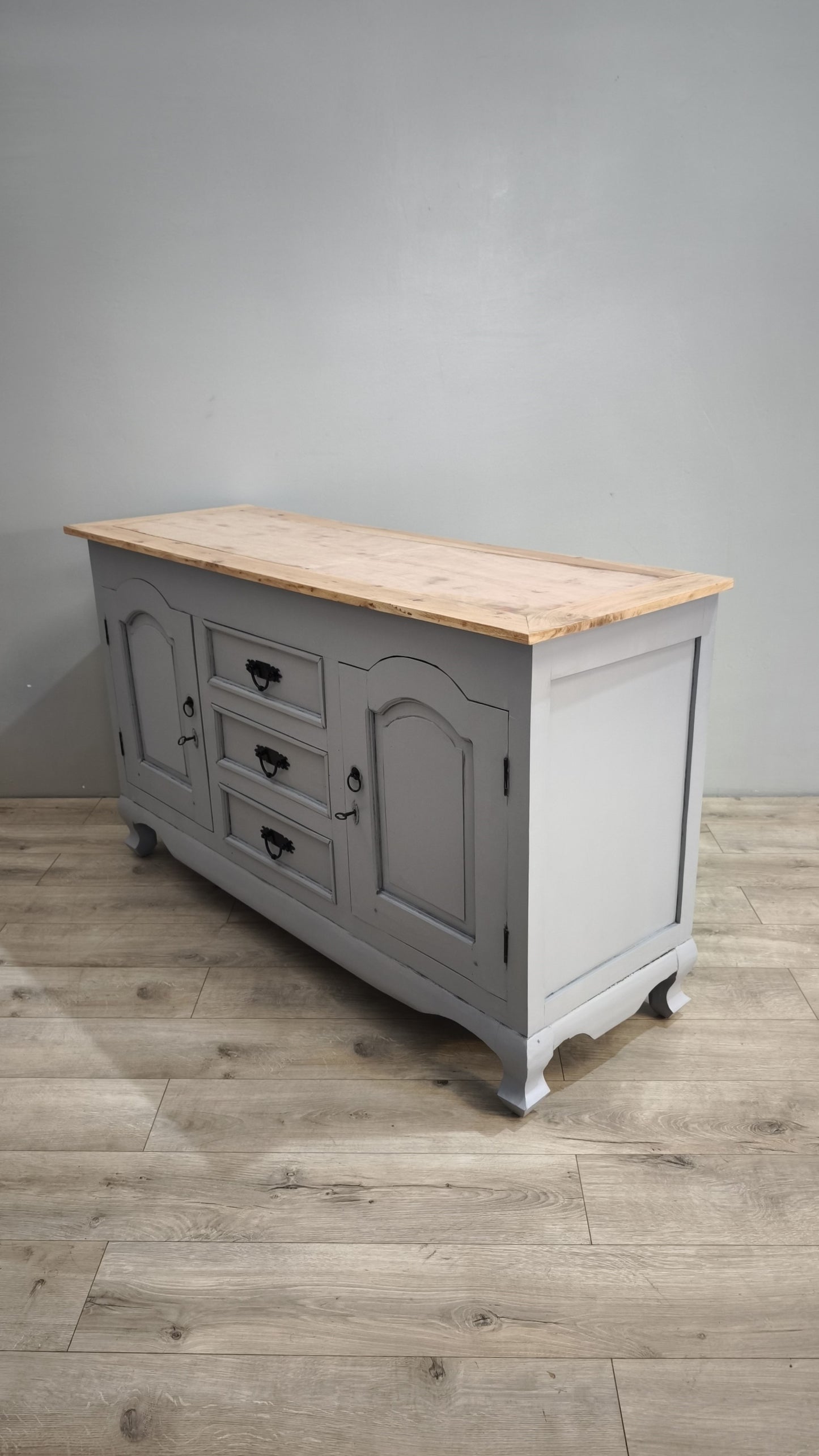 87936 Servante in legno dipinta grigio tortora