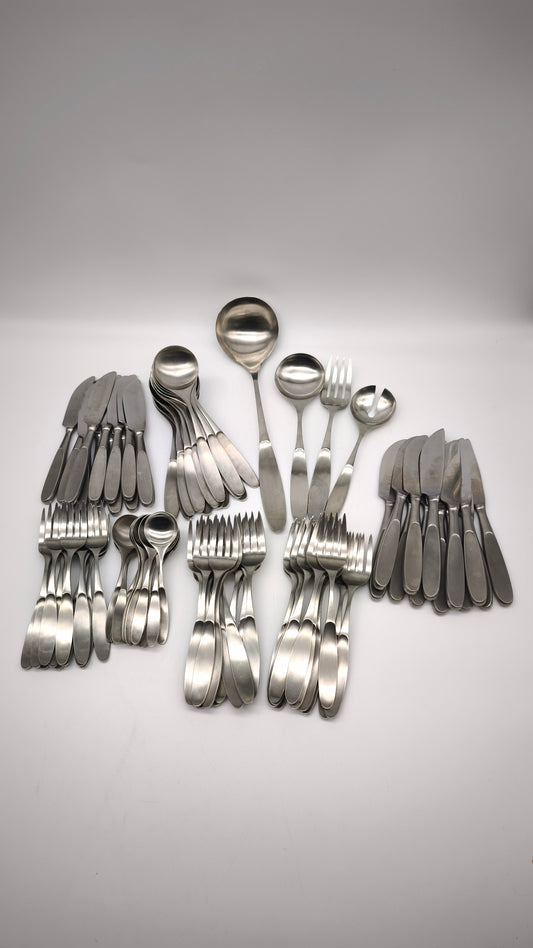 87781 Servizio di posate per 12 persone Silwello Wellner, G. Hamm design, 6 misure