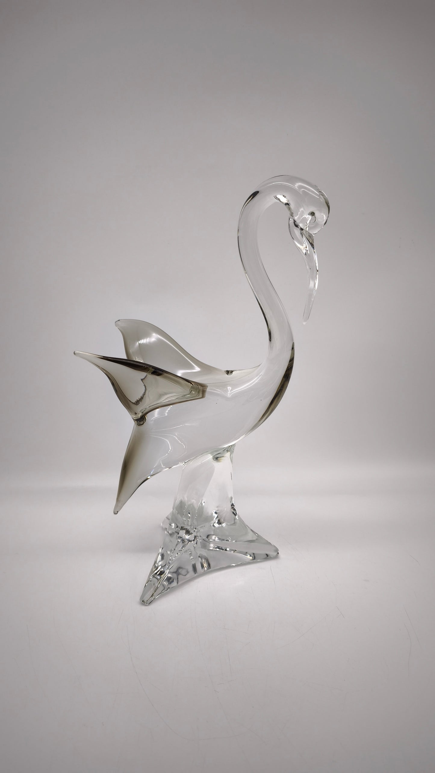 87867 Scultura uccello in vetro di Murano firmata Zanetti