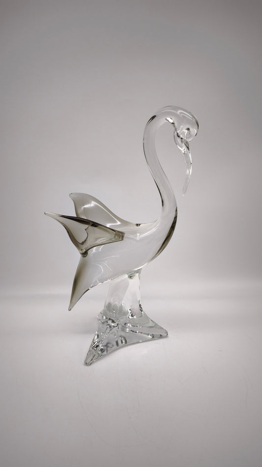 87867 Scultura uccello in vetro di Murano firmata Zanetti