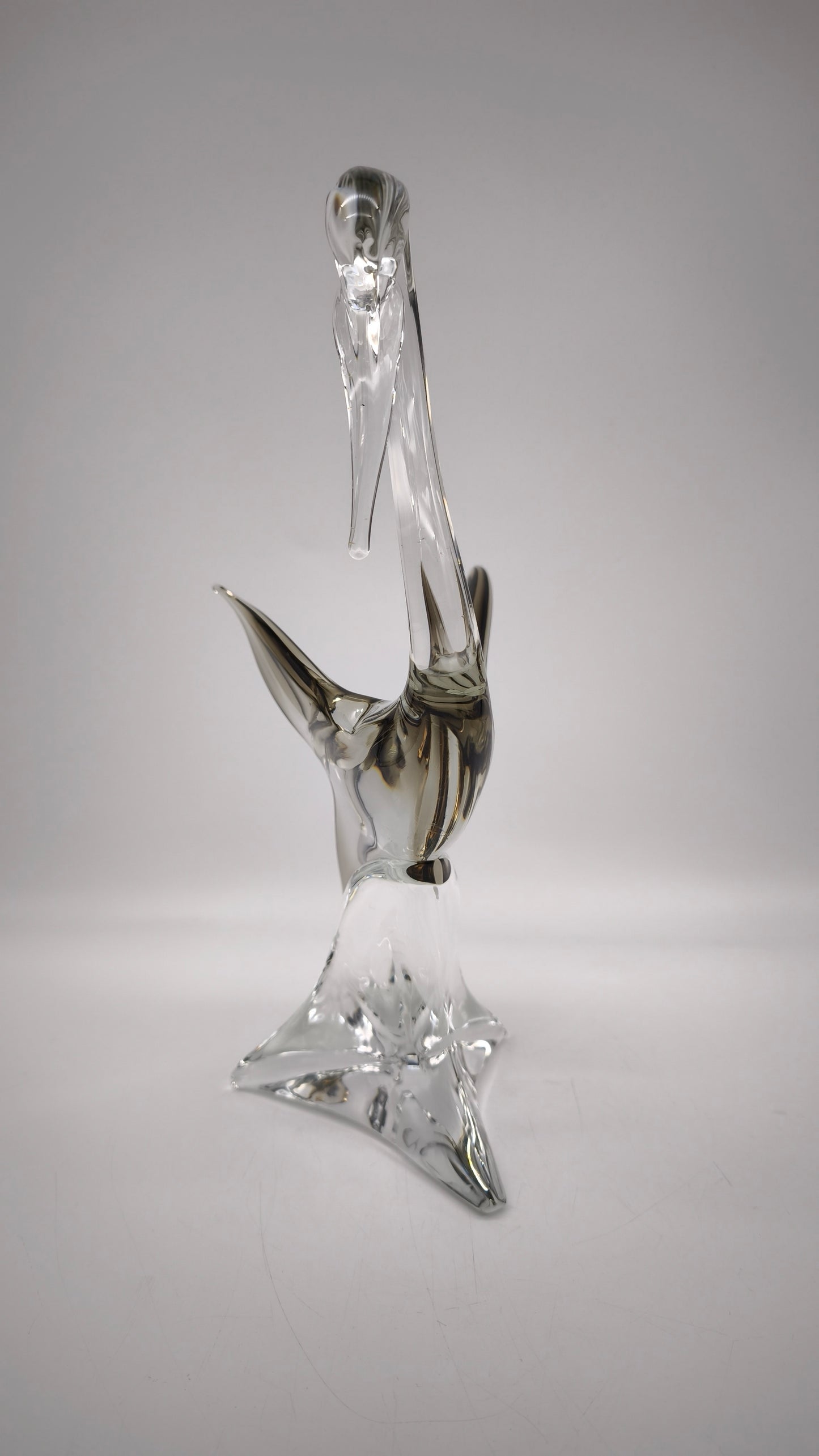 87867 Scultura uccello in vetro di Murano firmata Zanetti