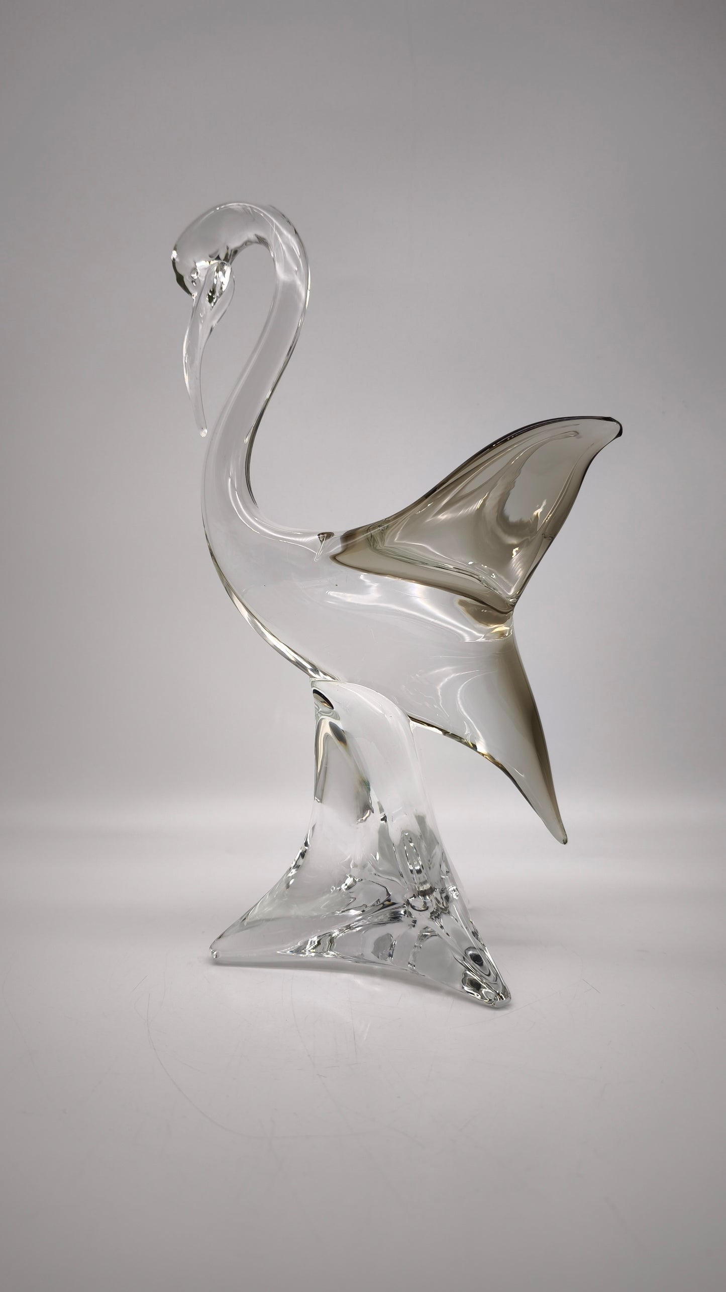 87867 Scultura uccello in vetro di Murano firmata Zanetti