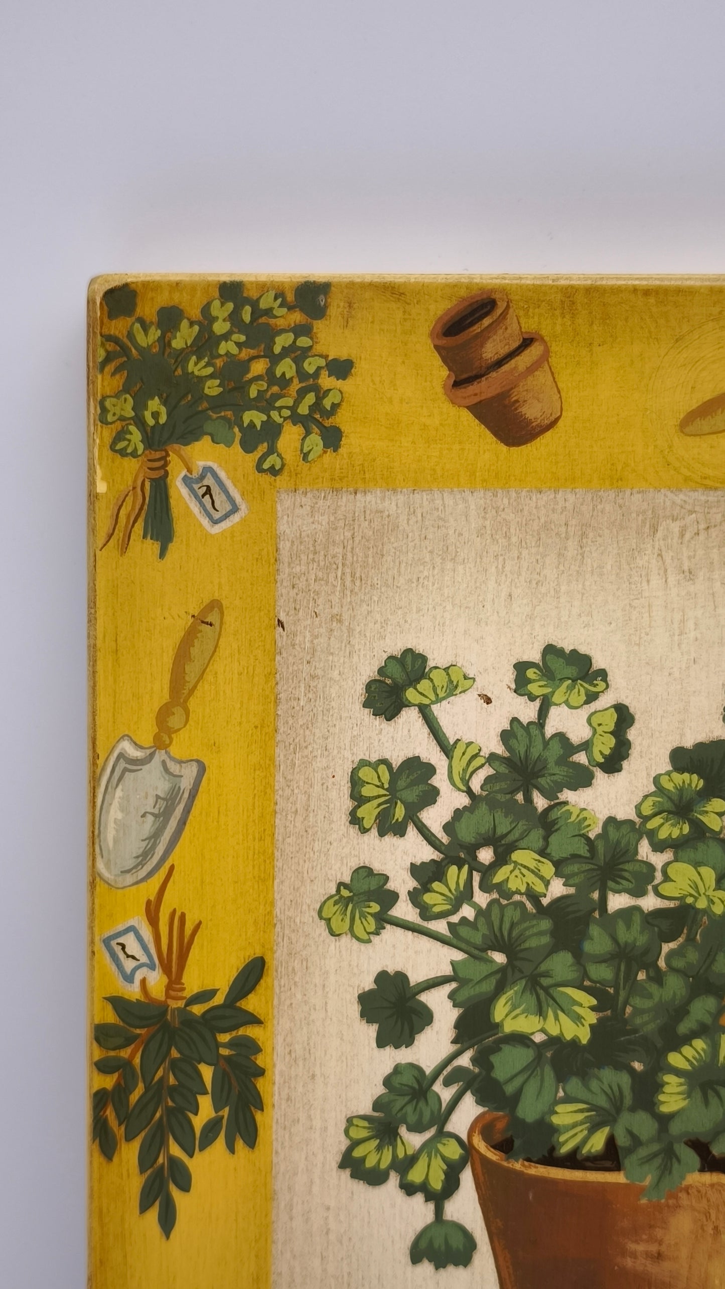 87937 Quadretto su legno dipinto, Rita Simonetto, Prezzemolo