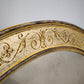 87918 Specchio ovale con cornice decorata