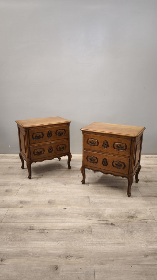87989 Coppia di comodini in legno