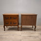 87989 Coppia di comodini in legno