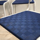 88052 Set n 4 sedie in metallo con seduta blu