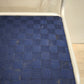 88052 Set n 4 sedie in metallo con seduta blu