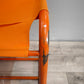 88127 Sedia in metallo e tessuto arancione