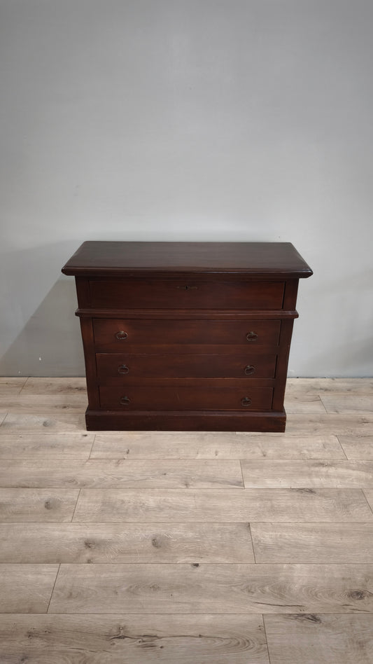 88252 Cassettiera in legno moderna 4 cassetti