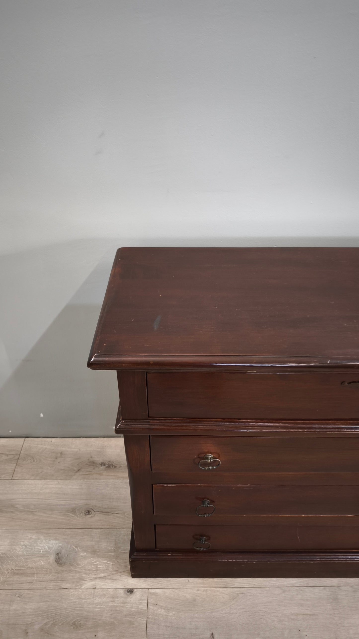 88252 Cassettiera in legno moderna 4 cassetti