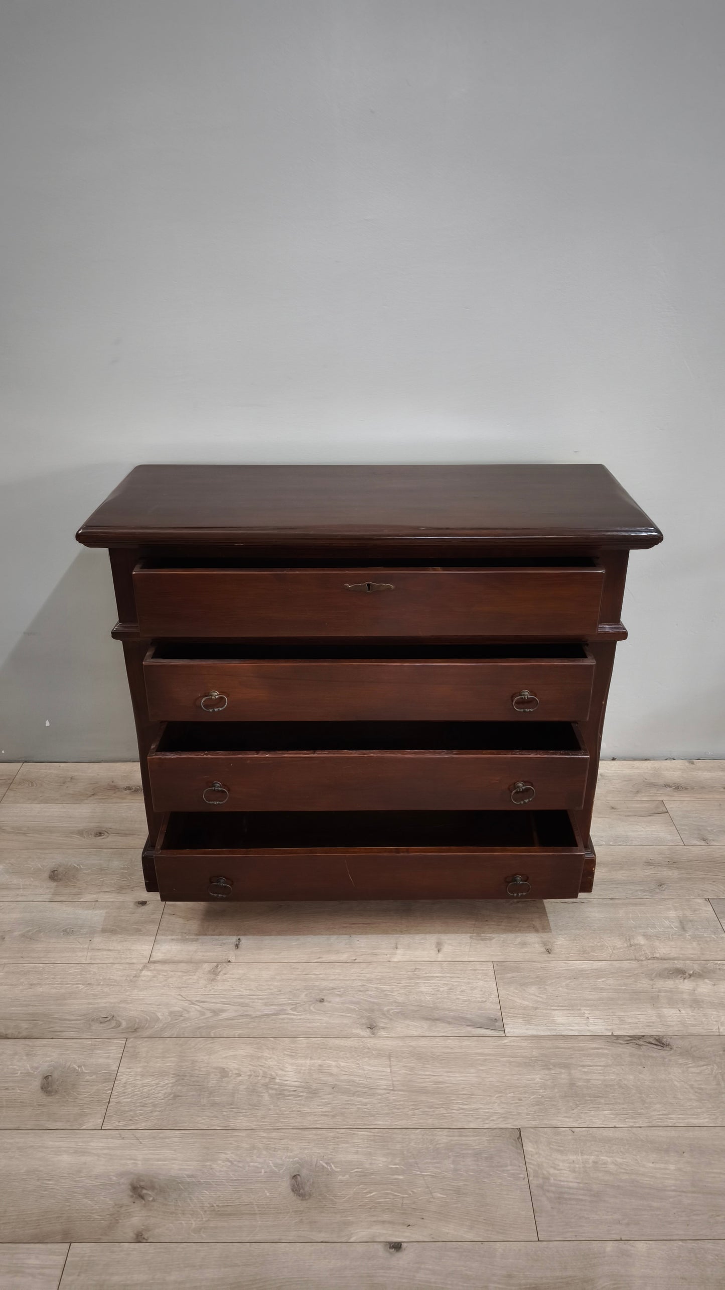 88252 Cassettiera in legno moderna 4 cassetti