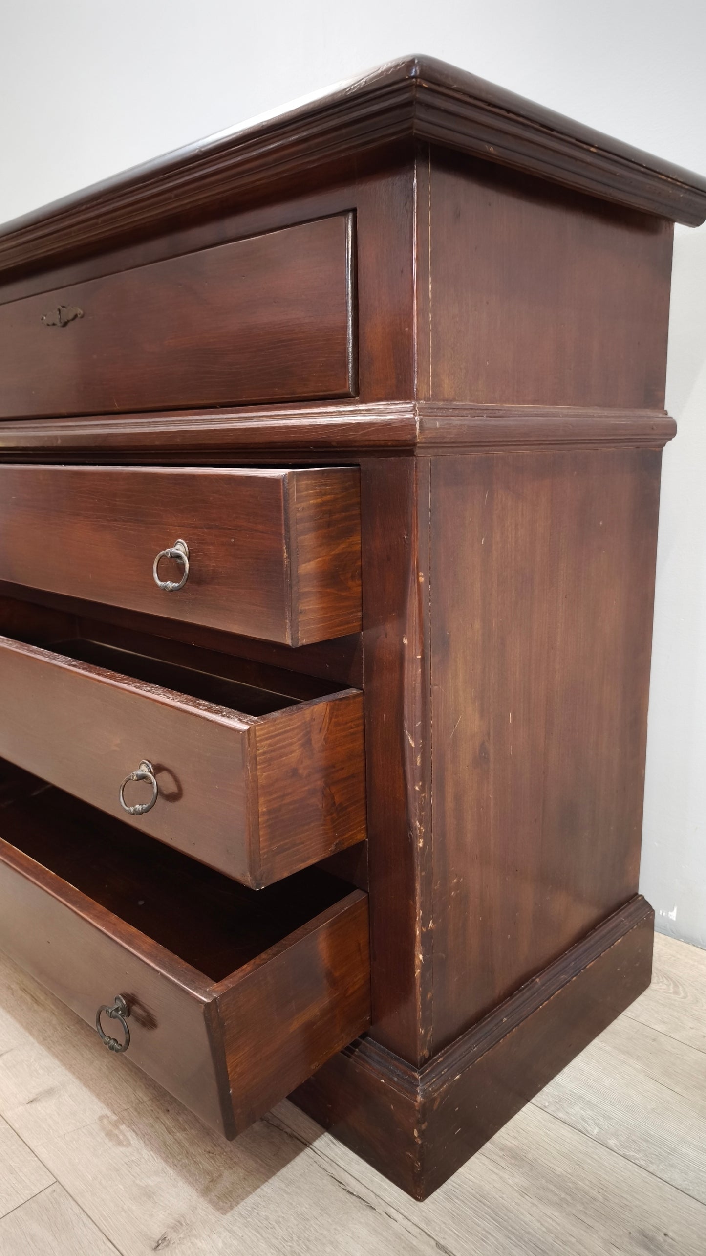88252 Cassettiera in legno moderna 4 cassetti