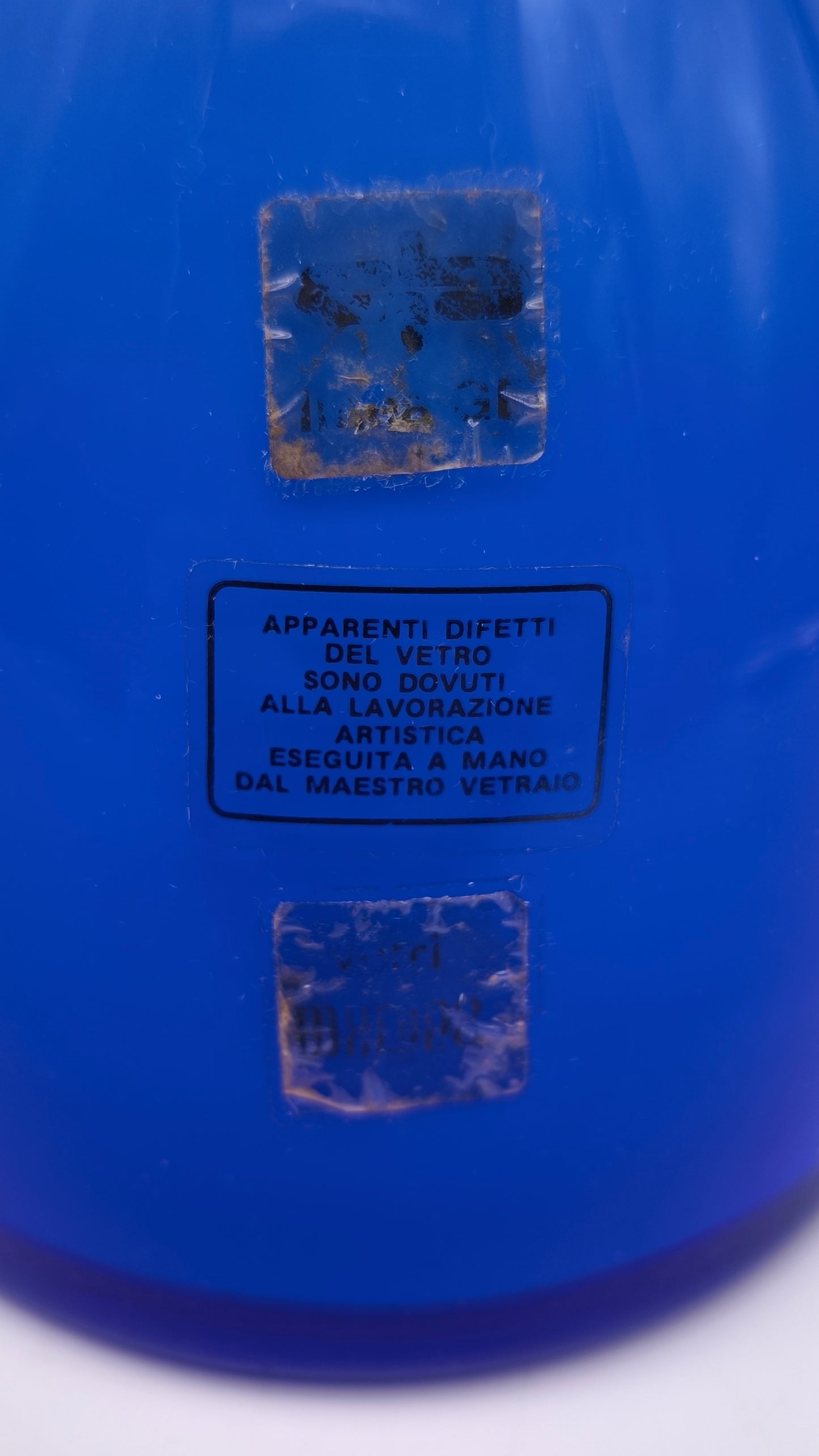 88044 Bottiglia in vetro blu, Linea GB