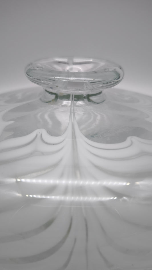 88016 Vaso in vetro artistico firmato Rich Miller, anni '80