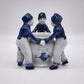 87955 Vaso in ceramica Delft con bambini