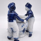 87955 Vaso in ceramica Delft con bambini