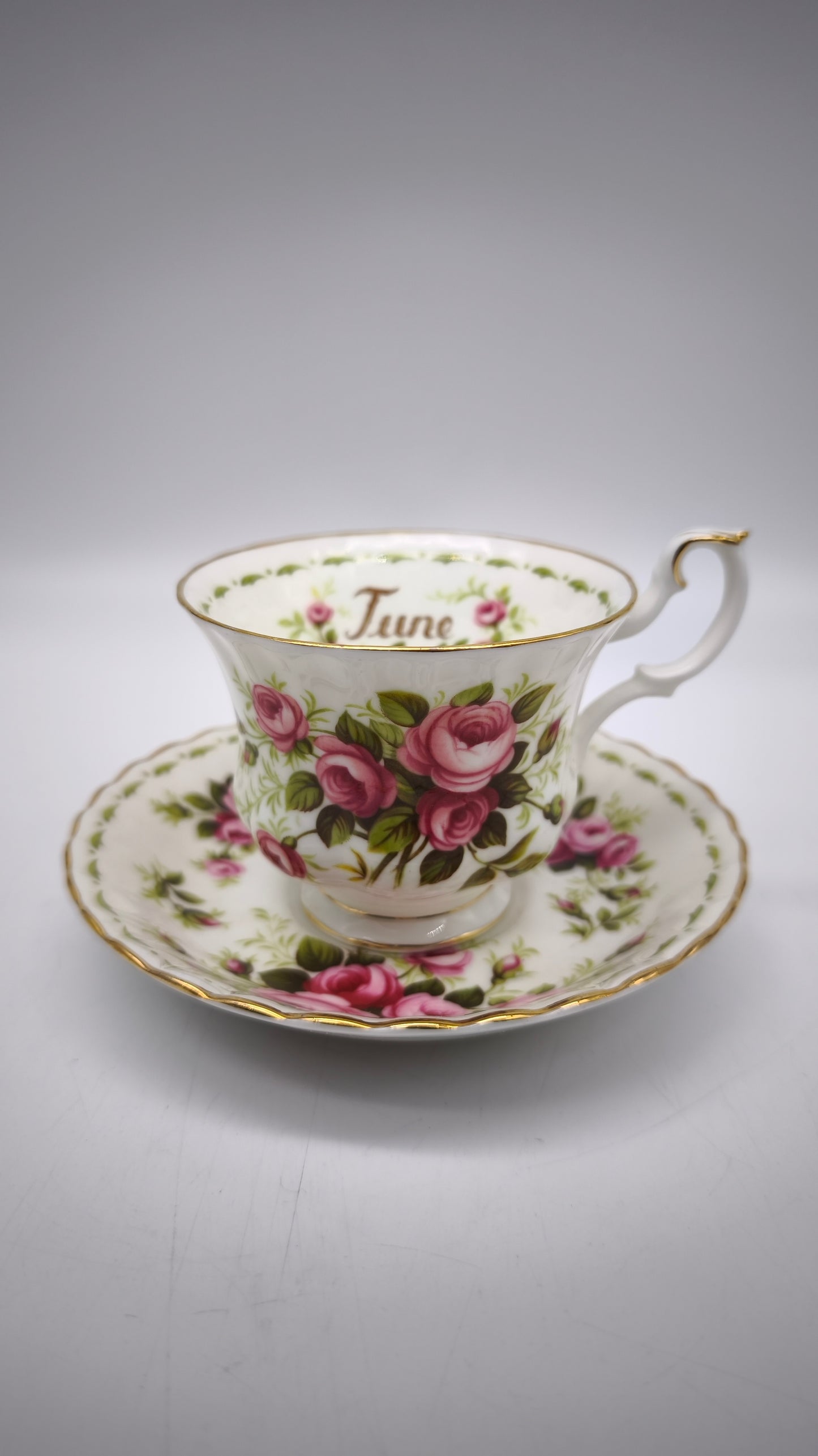 88280 Tazza da tè in ceramica Royal Albert, Flower of the month series, Roses, June
